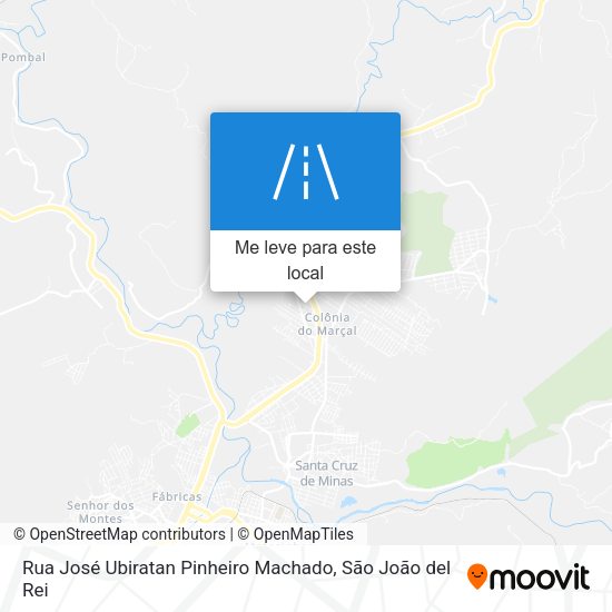 Rua José Ubiratan Pinheiro Machado mapa