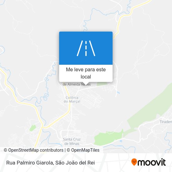 Rua Palmiro Giarola mapa