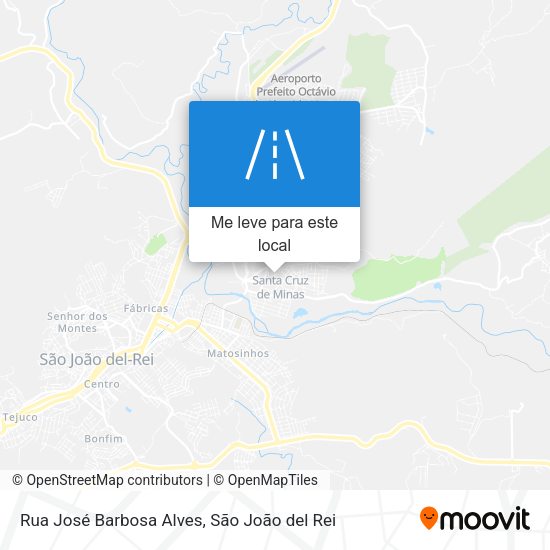 Rua José Barbosa Alves mapa