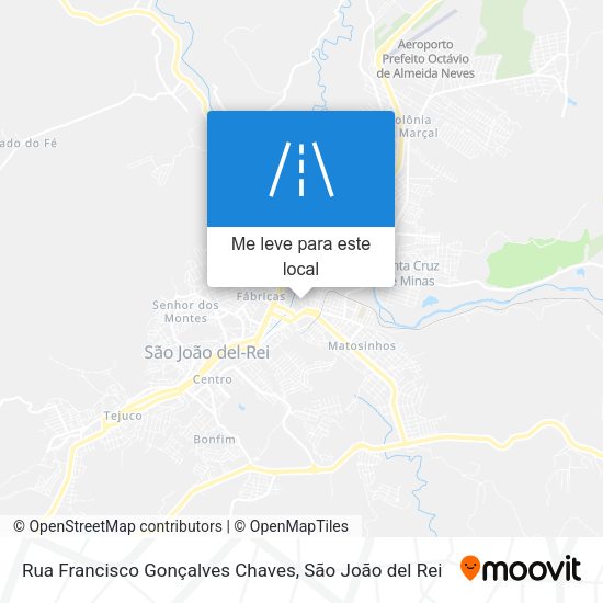 Rua Francisco Gonçalves Chaves mapa