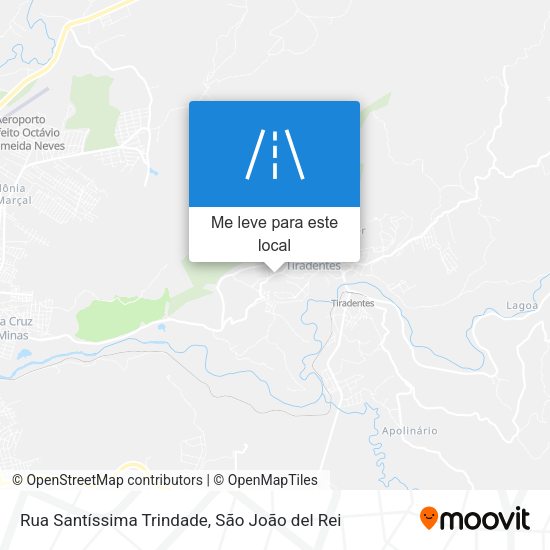 Rua Santíssima Trindade mapa