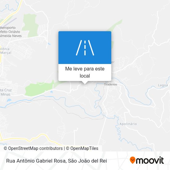 Rua Antônio Gabriel Rosa mapa