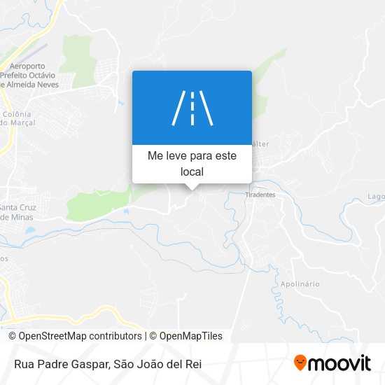 Rua Padre Gaspar mapa