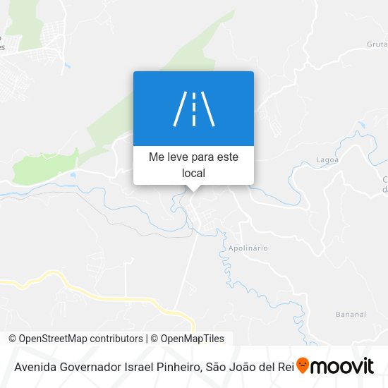 Avenida Governador Israel Pinheiro mapa