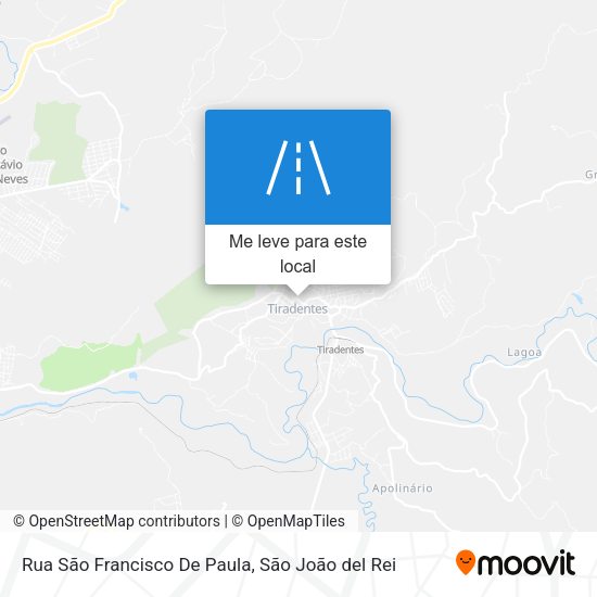 Rua São Francisco De Paula mapa