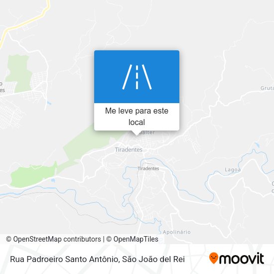 Rua Padroeiro Santo Antônio mapa