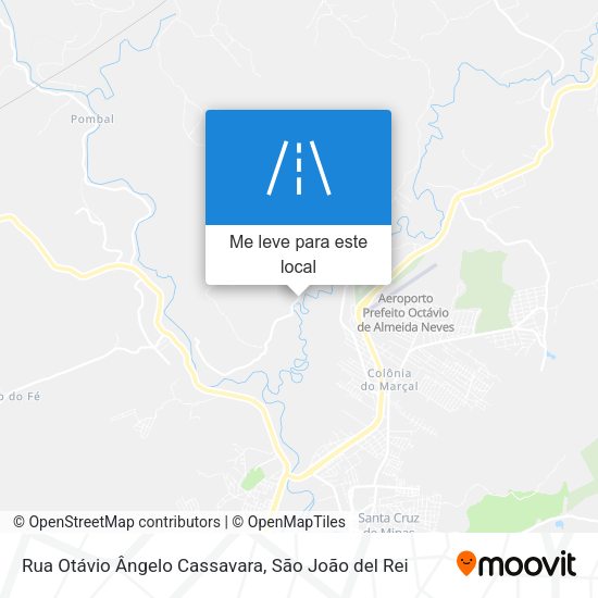 Rua Otávio Ângelo Cassavara mapa