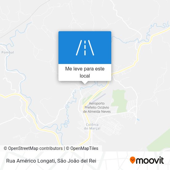 Rua Américo Longati mapa