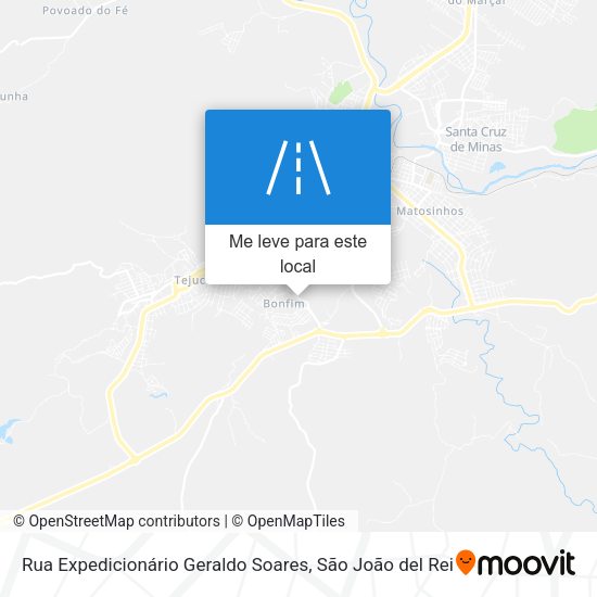 Rua Expedicionário Geraldo Soares mapa