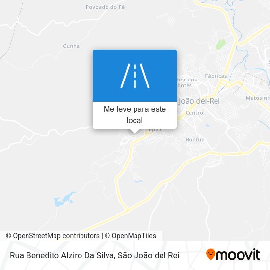 Rua Benedito Alziro Da Silva mapa