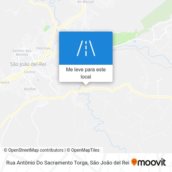 Rua Antônio Do Sacramento Torga mapa