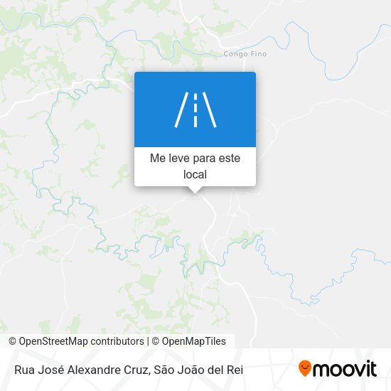 Rua José Alexandre Cruz mapa