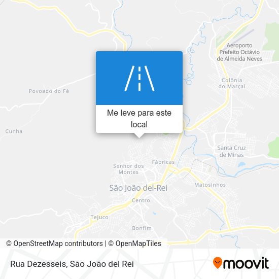 Rua Dezesseis mapa