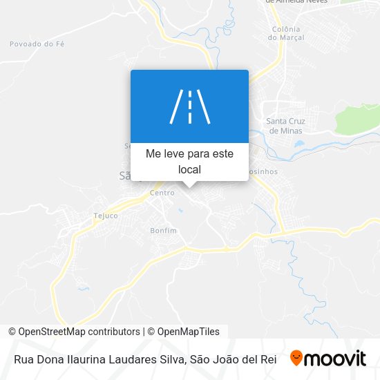 Rua Dona Ilaurina Laudares Silva mapa