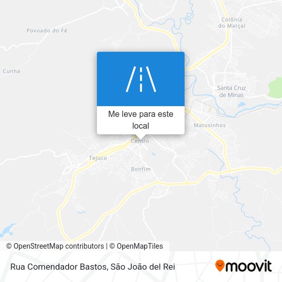 Rua Comendador Bastos mapa