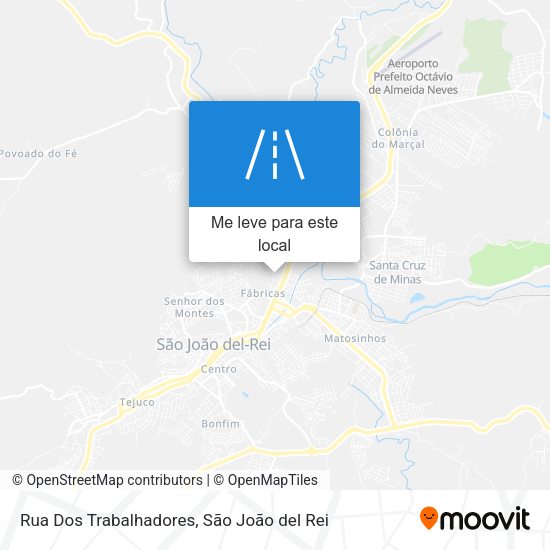 Rua Dos Trabalhadores mapa