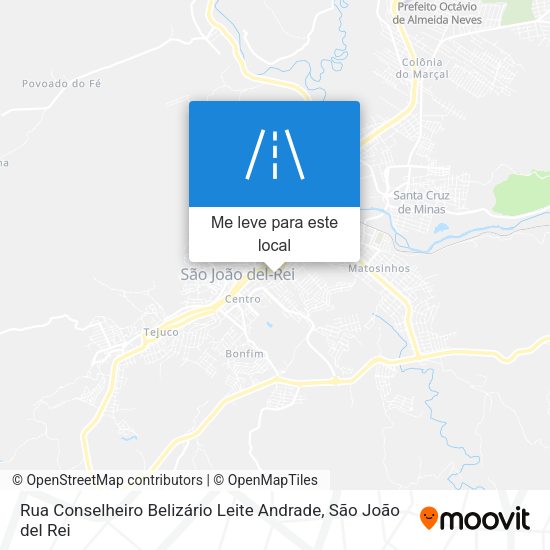 Rua Conselheiro Belizário Leite Andrade mapa