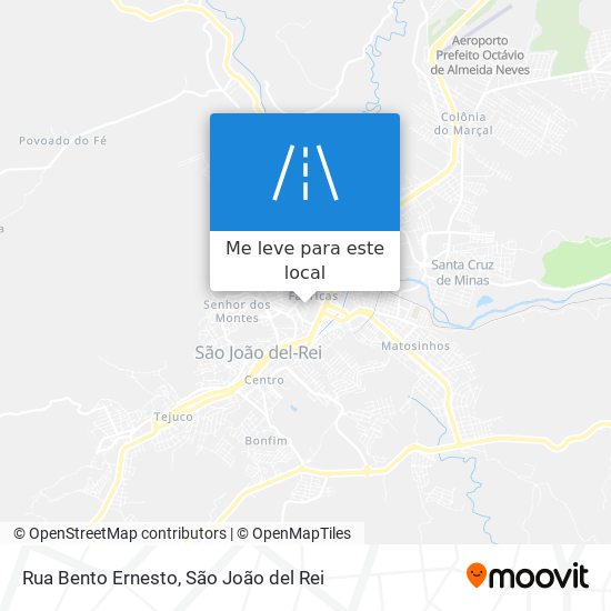 Rua Bento Ernesto mapa