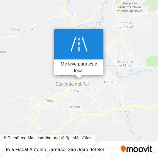 Rua Fiscal Antônio Damaso mapa