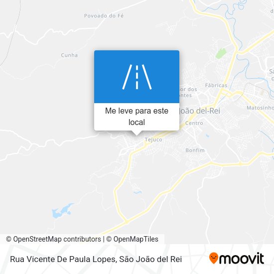 Rua Vicente De Paula Lopes mapa