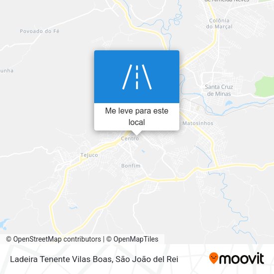 Ladeira Tenente Vilas Boas mapa