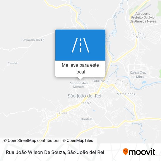 Rua João Wilson De Souza mapa