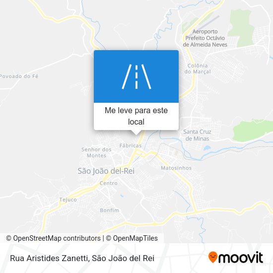Rua Aristides Zanetti mapa
