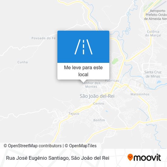 Rua José Eugênio Santiago mapa