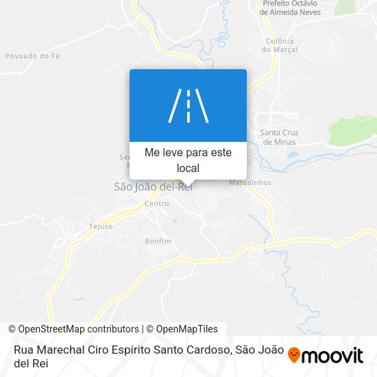 Rua Marechal Ciro Espírito Santo Cardoso mapa