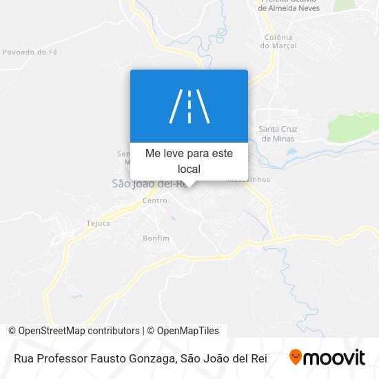 Rua Professor Fausto Gonzaga mapa