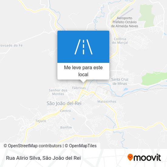Rua Alírio Silva mapa