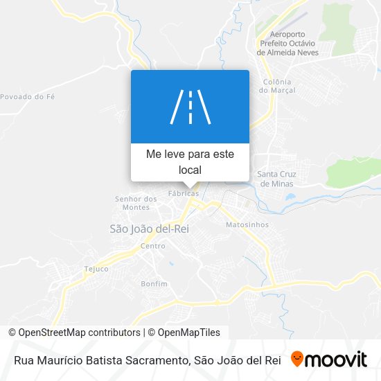 Rua Maurício Batista Sacramento mapa