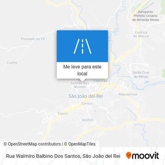 Rua Walmiro Balbino Dos Santos mapa