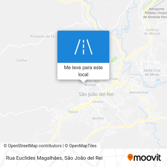 Rua Euclides Magalhães mapa