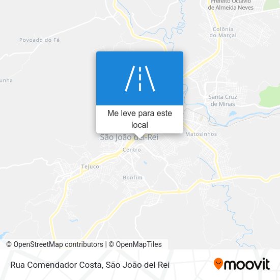 Rua Comendador Costa mapa