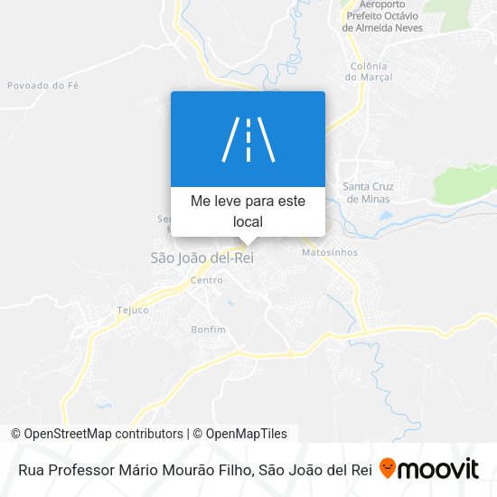 Rua Professor Mário Mourão Filho mapa