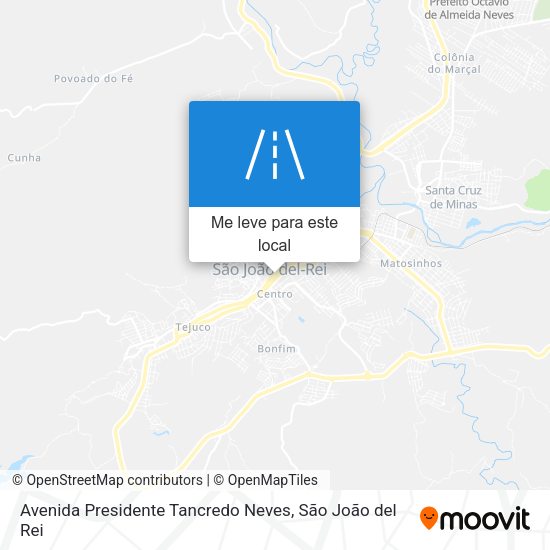 Avenida Presidente Tancredo Neves mapa