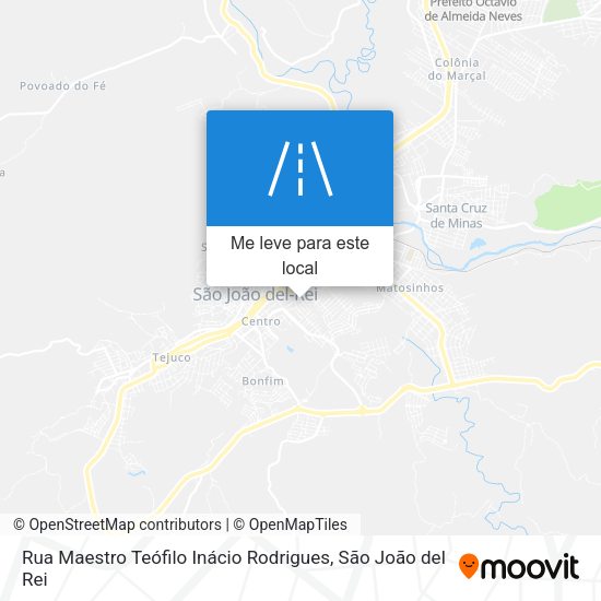 Rua Maestro Teófilo Inácio Rodrigues mapa