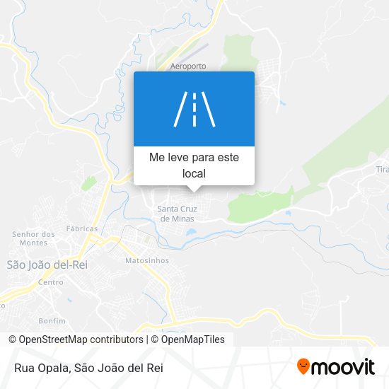Rua Opala mapa