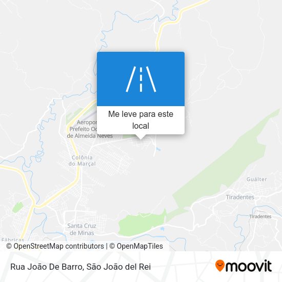 Rua João De Barro mapa