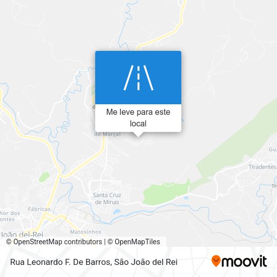 Rua Leonardo F. De Barros mapa