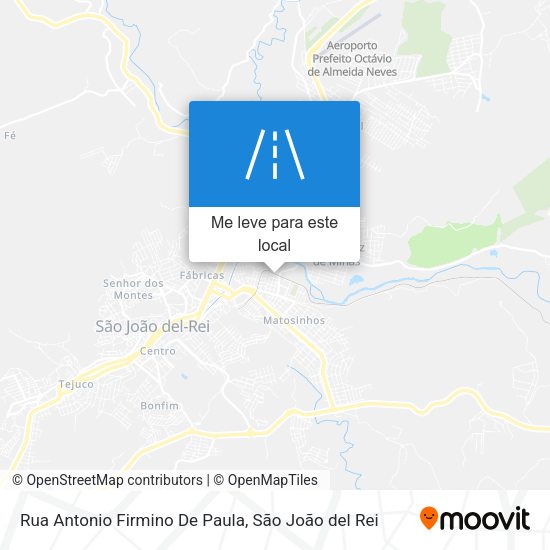 Rua Antonio Firmino De Paula mapa