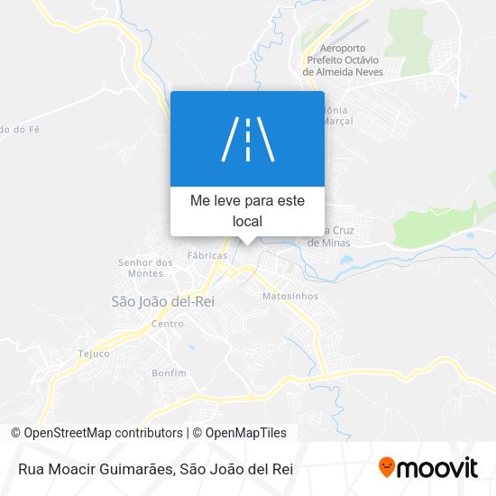 Rua Moacir Guimarães mapa