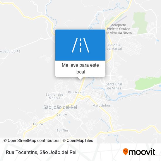 Rua Tocantins mapa