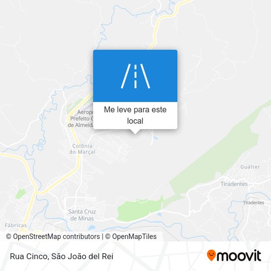 Rua Cinco mapa