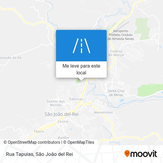 Rua Tapuias mapa