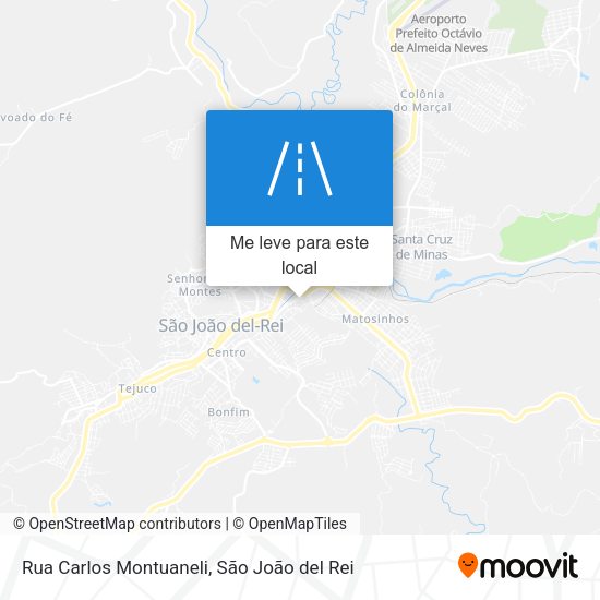 Rua Carlos Montuaneli mapa