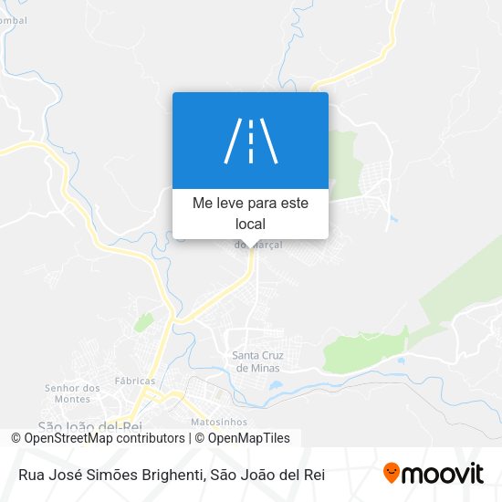 Rua José Simões Brighenti mapa