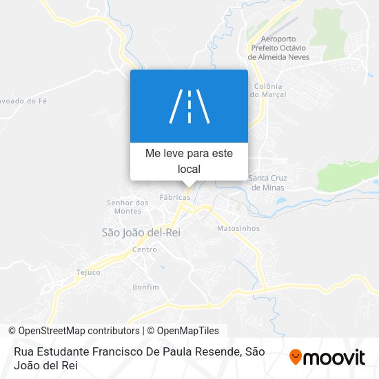 Rua Estudante Francisco De Paula Resende mapa