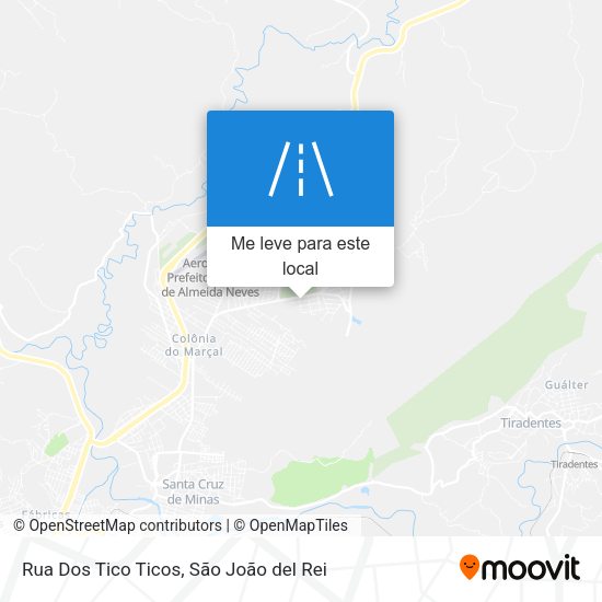 Rua Dos Tico Ticos mapa